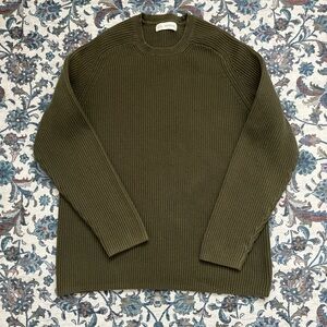 Vintage green ribbed sweater